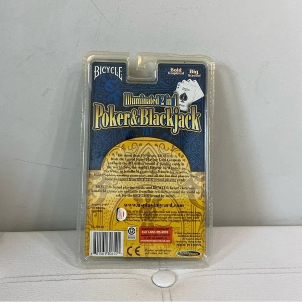 Bicycle Hand Held Illuminated 2 in 1 Poker and Blackjack Game